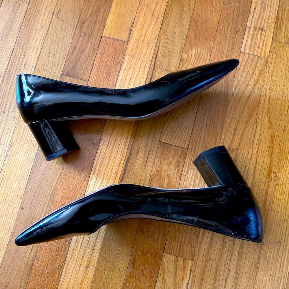 Kate Spade Patten leather kitten chuck heels